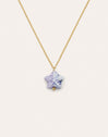 Collar Starfish Blue Acero Baño Oro