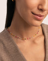 Collar Stella Color Acero Baño Oro