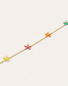 Collar Starfish Enamel Colors Baño Oro