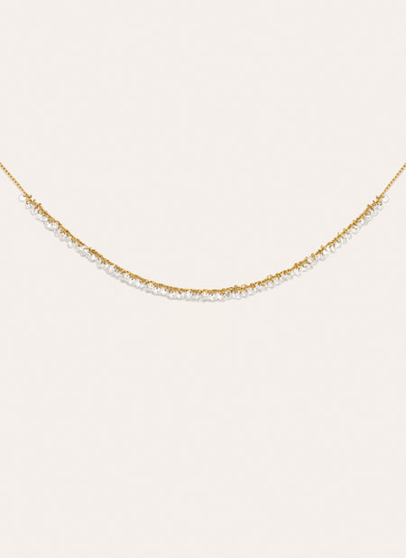 Starlight Sky Stainless Steel Gold Necklace