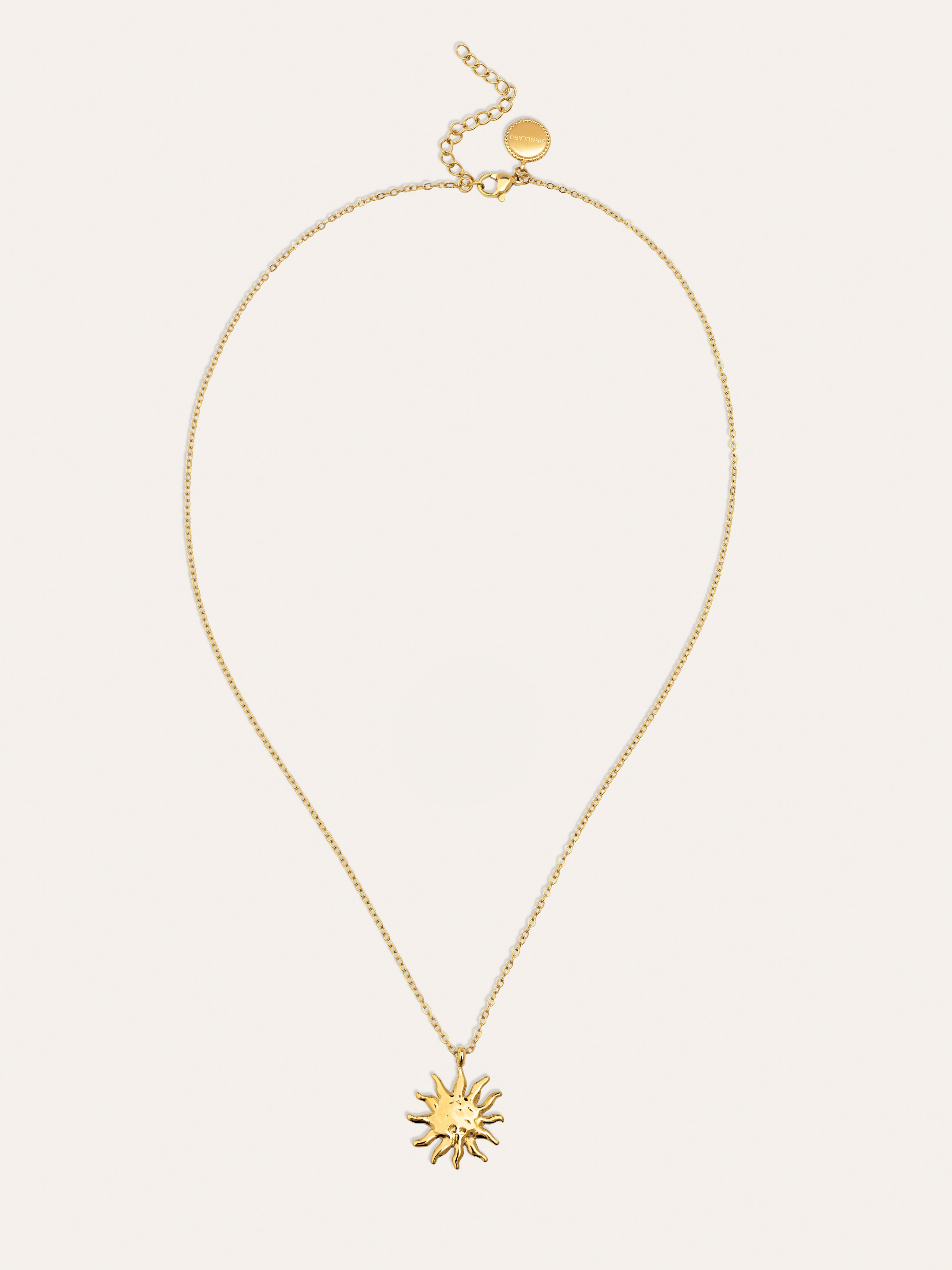 Collar Sun Light Acero Baño Oro