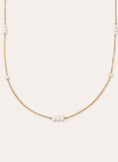 Collar Long Swan Acero Baño Oro