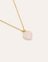 Sweet Heart Stone Gold Necklace