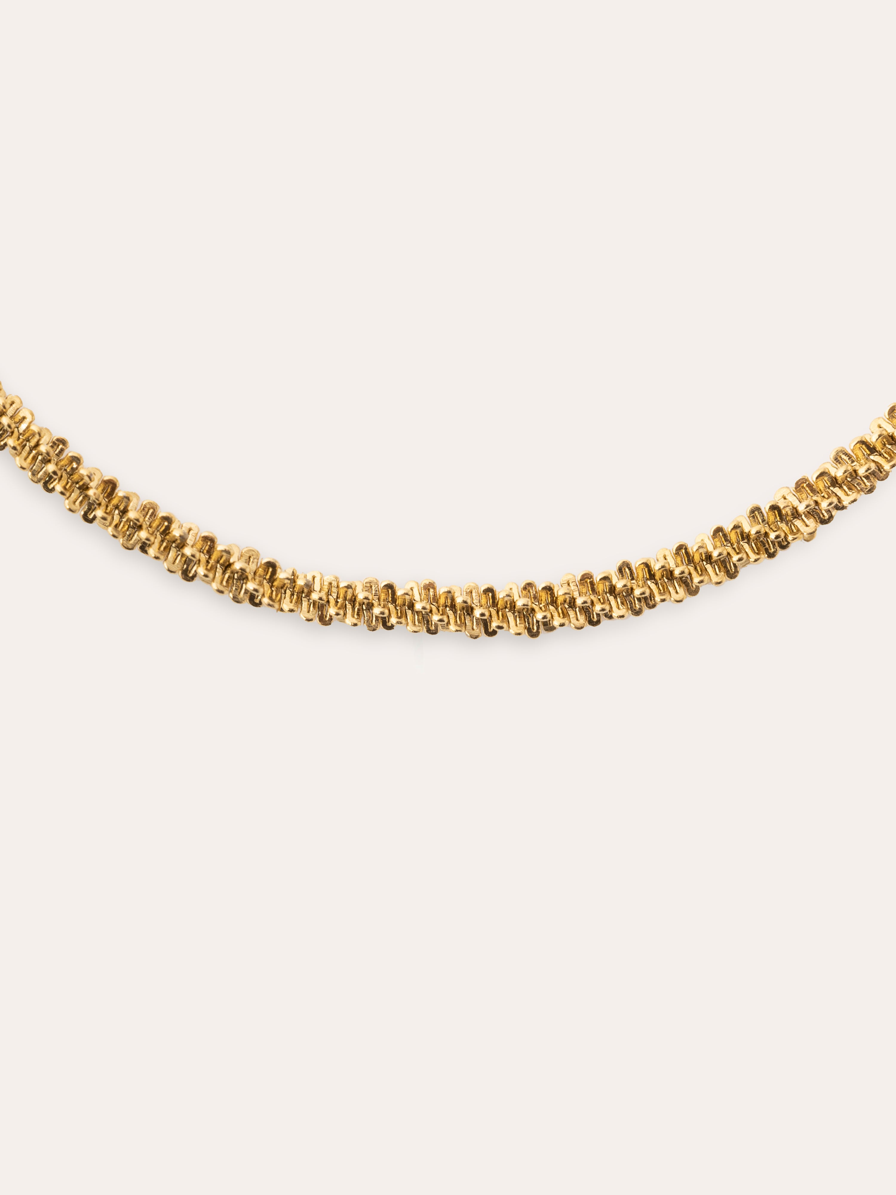 Tinsel Stainless Steel Gold Necklace
