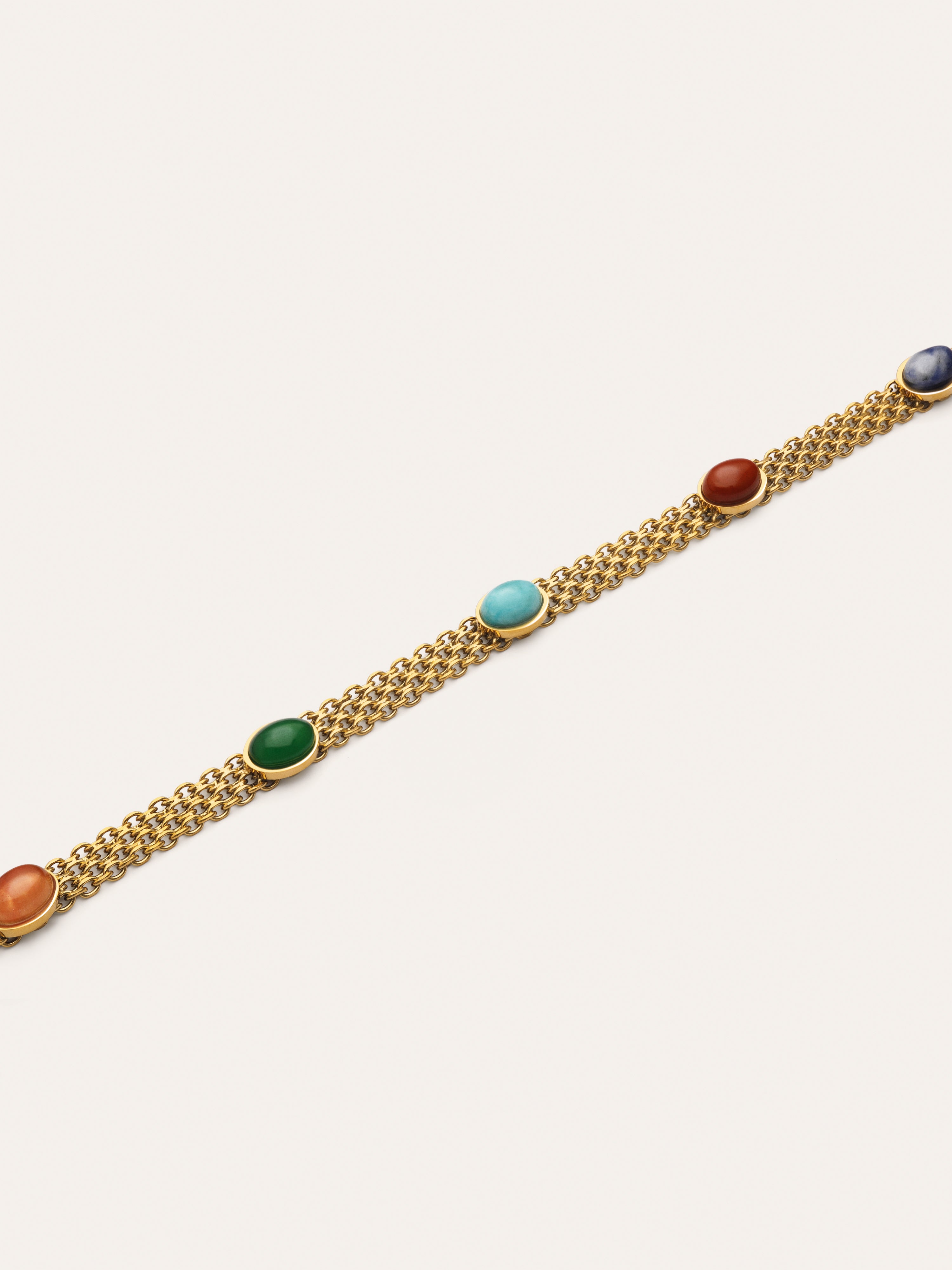 Choker Tape Stones Aço Banho de Ouro