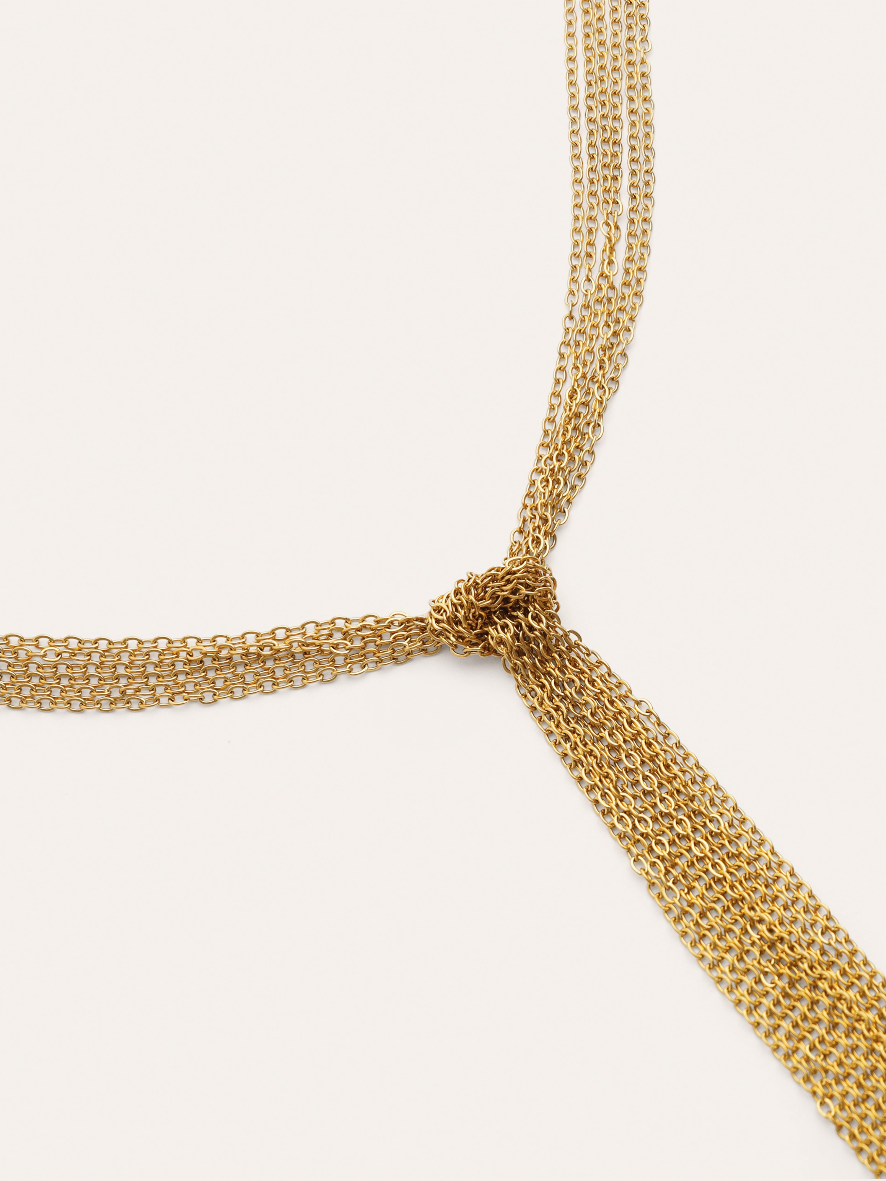 Y Chains Stainless Steel Gold Necklace