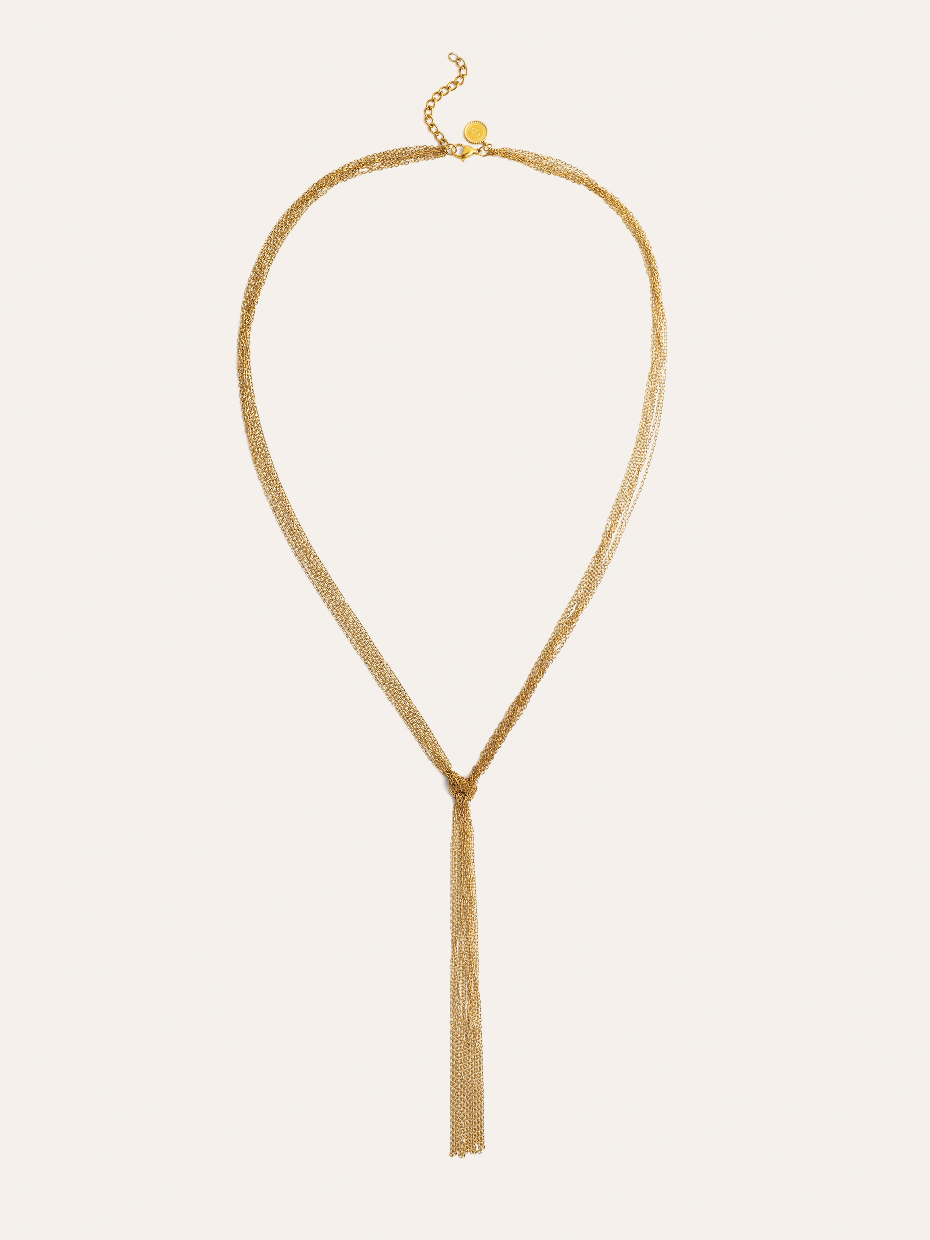 Y Chains Stainless Steel Gold Necklace