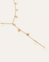 Y Mini Moon Stainless Steel Gold Necklace
