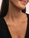 Collar Y Polar Star Plata Baño Oro