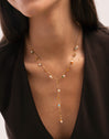 Y Shamira Necklace Gold Plated Steel