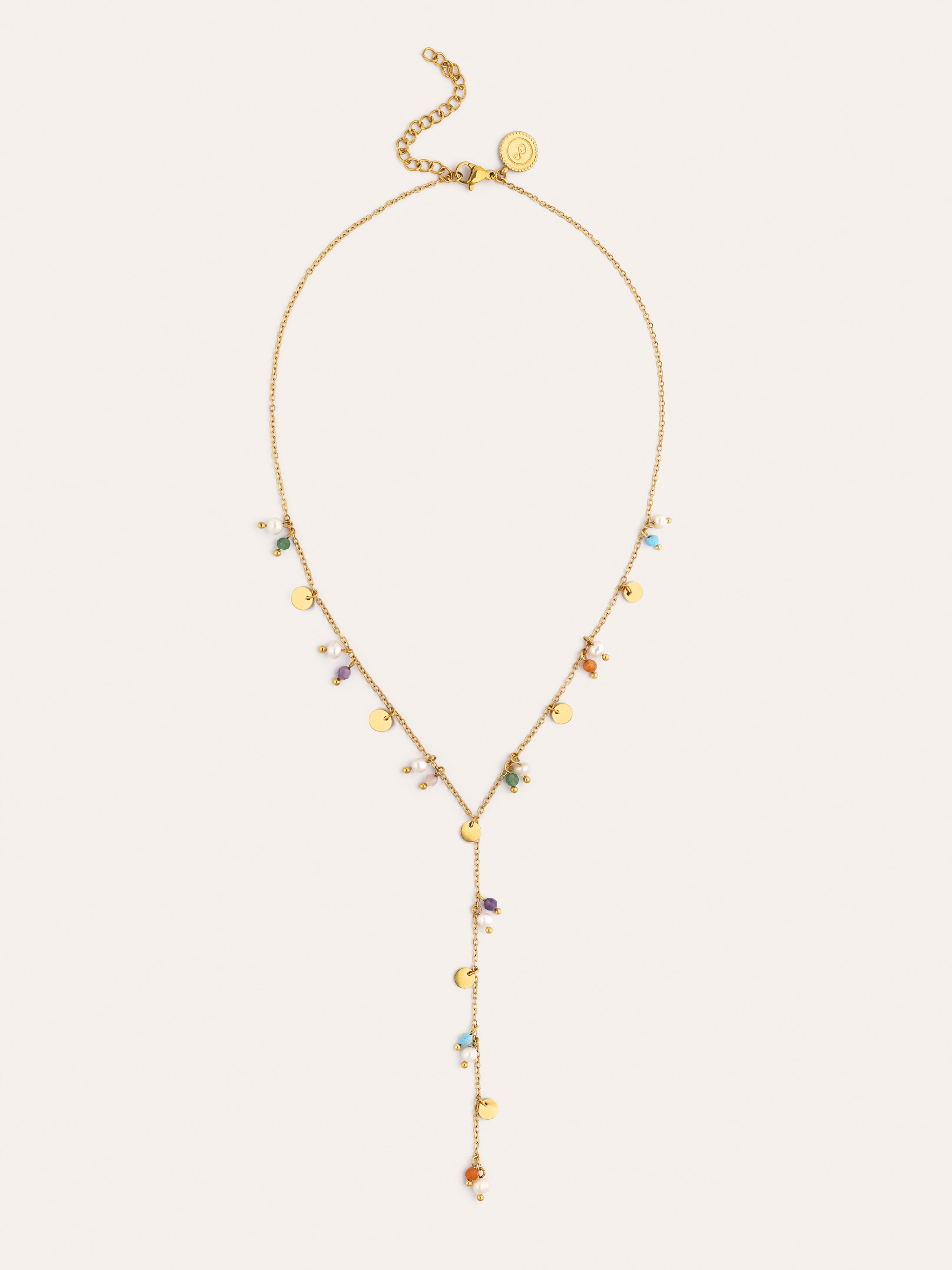 Y Shamira Necklace Gold Plated Steel