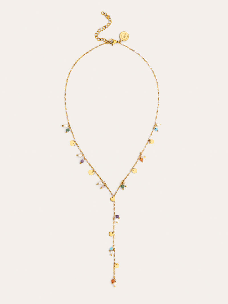 Y Shamira Necklace Gold Plated Steel