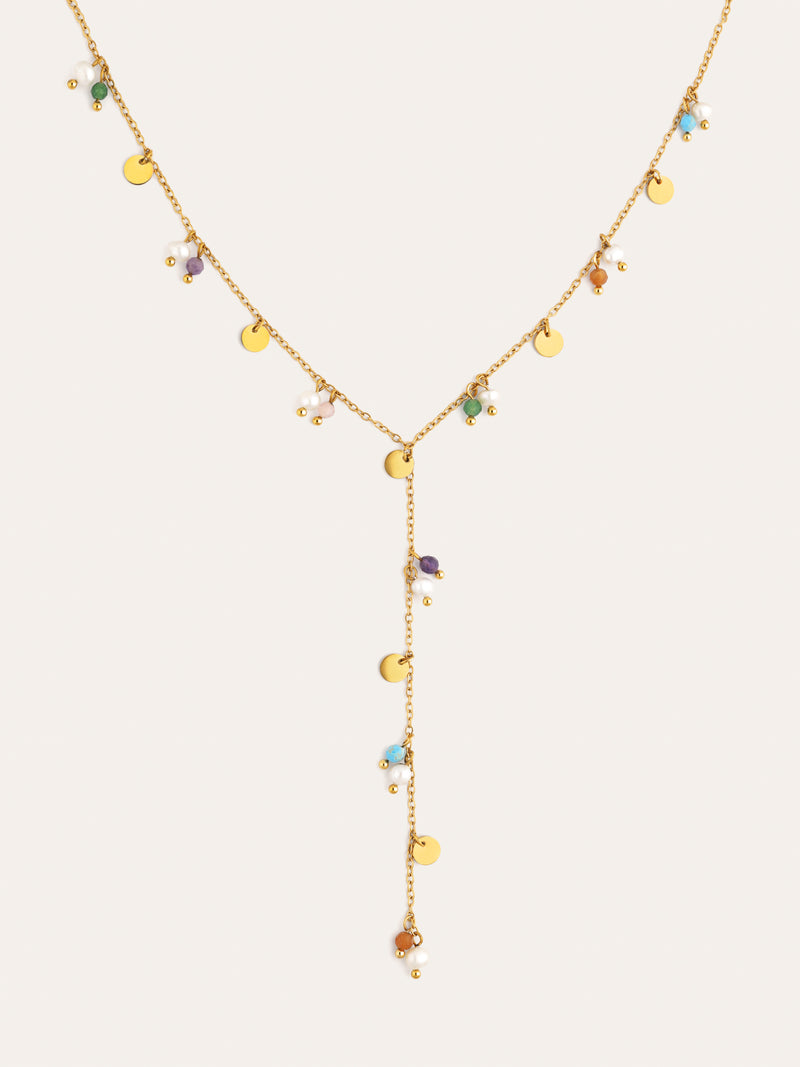 Y Shamira Necklace Gold Plated Steel