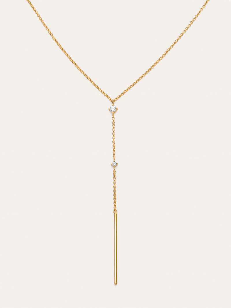 Collana Y Sparks Stick placcata in oro