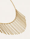 Halskette Zafira Champagne Stahl mit 18kt Goldbeschichtung