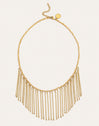 Halskette Zafira Champagne Stahl mit 18kt Goldbeschichtung