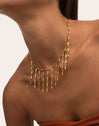 Collar Zafira Acero Baño Oro