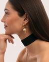 Carmen True Mar Hoop Earrings Gold Plated Steel