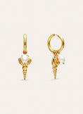 Boucles d'oreilles Créoles Carmen True Mar Acier Plaqué Or