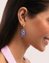 Boucles d'oreilles créoles Carmen True Pez acier plaqué or