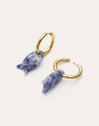 Boucles d'oreilles créoles Carmen True Pez acier plaqué or