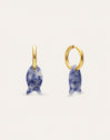 Boucles d'oreilles créoles Carmen True Pez acier plaqué or