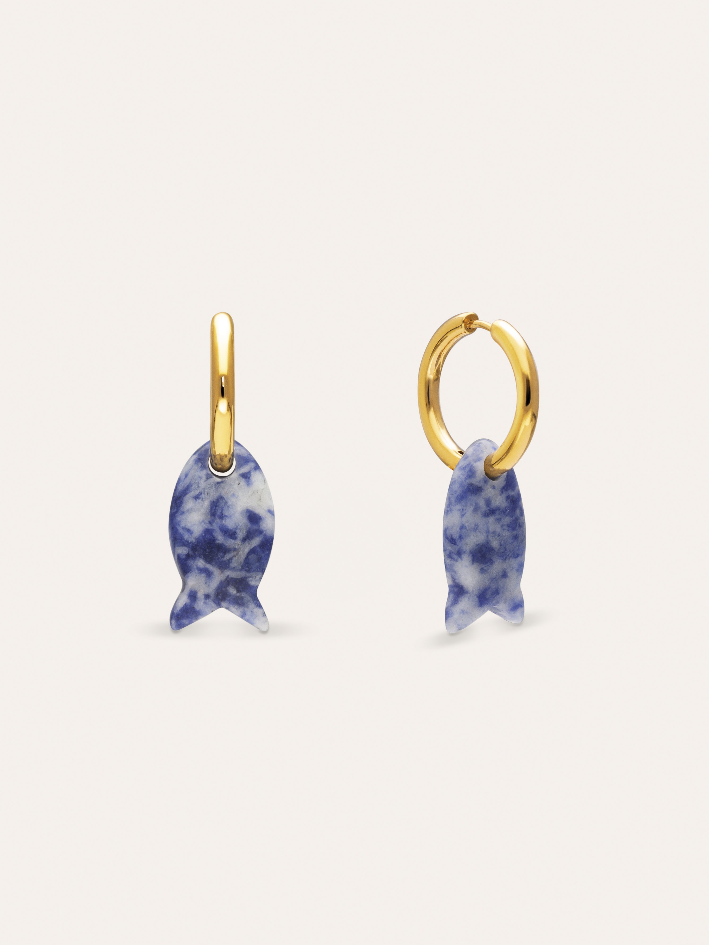 Boucles d'oreilles créoles Carmen True Pez acier plaqué or