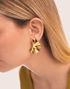 Pendientes Amara Acero Baño Oro