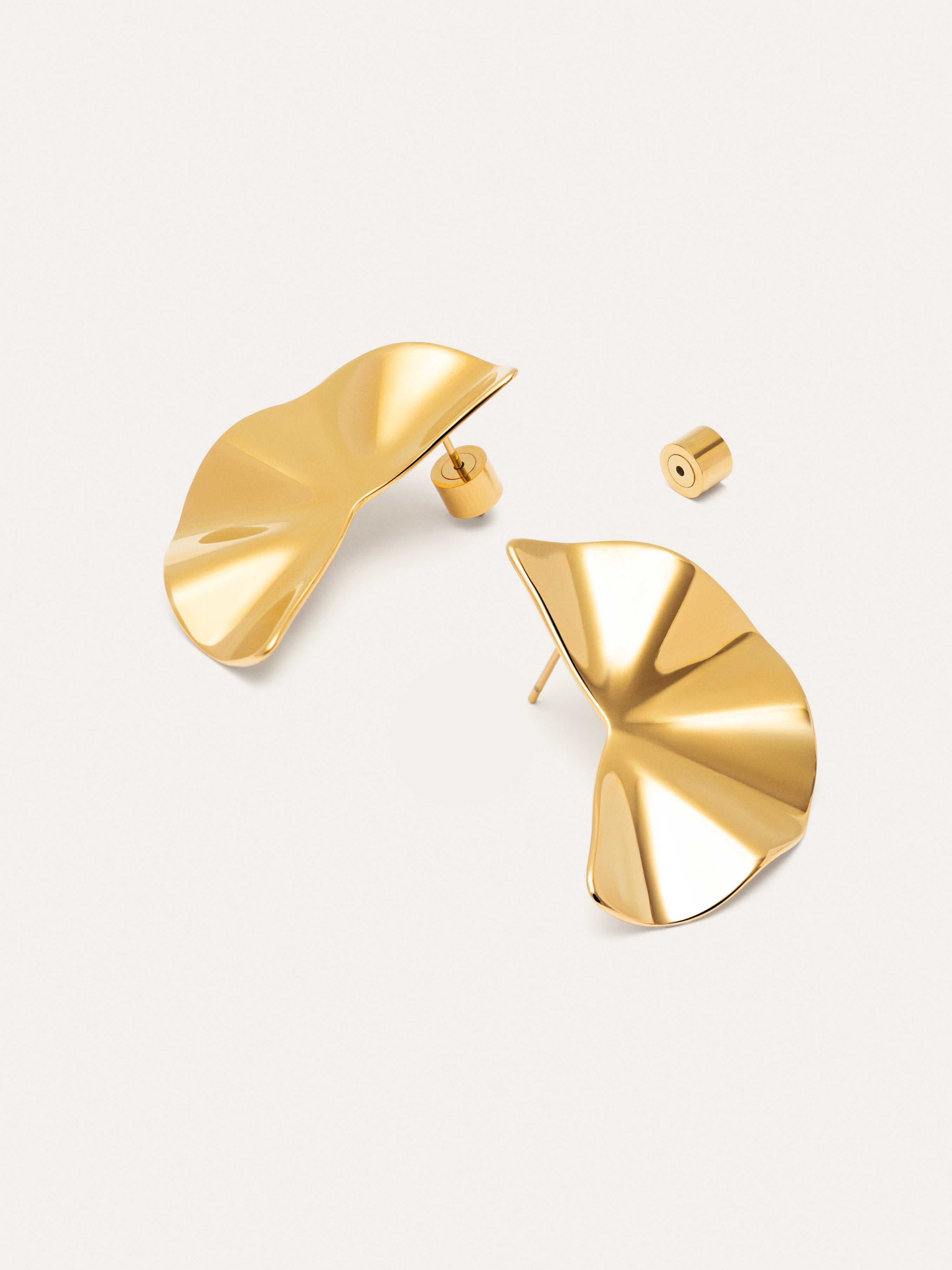 Pendientes Amara Acero Baño Oro