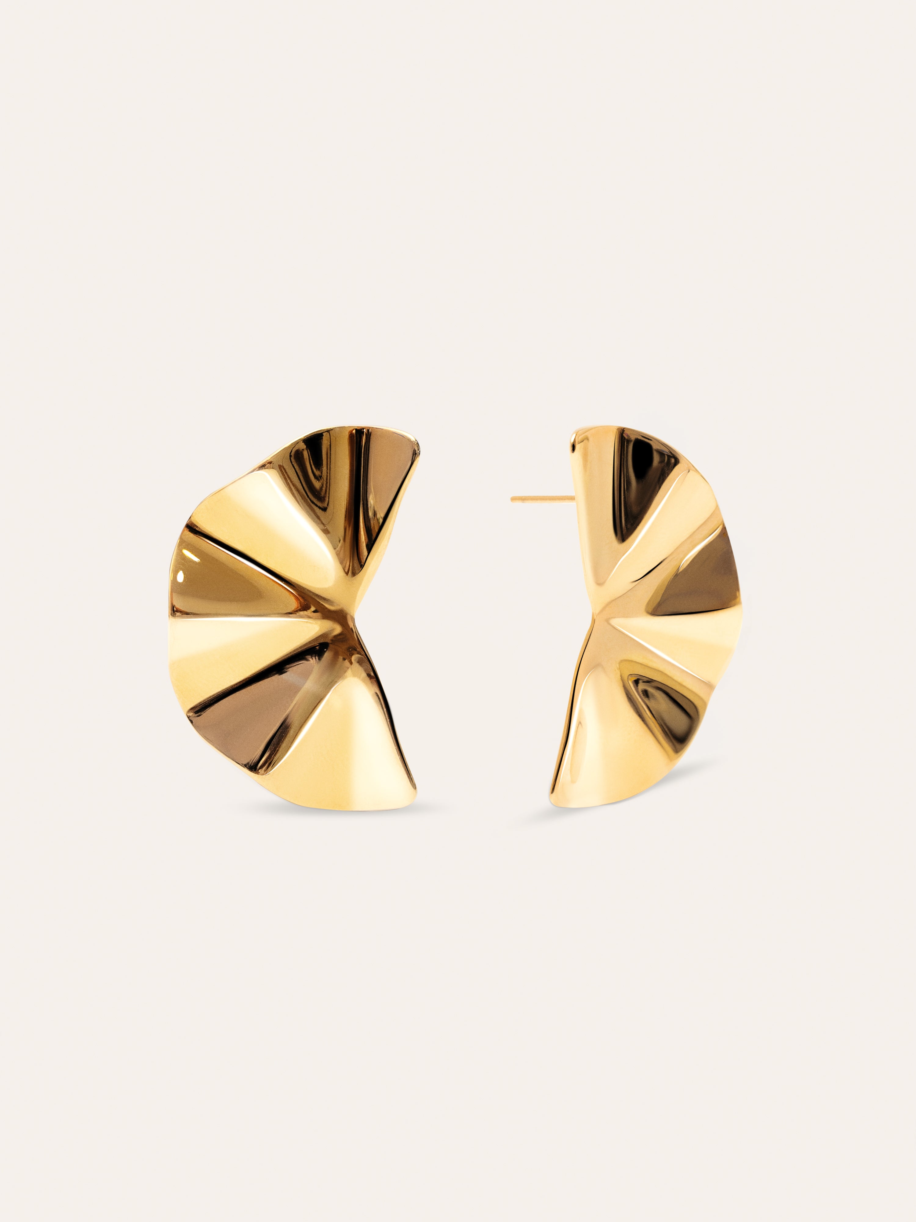 Pendientes Amara Acero Baño Oro