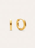 Pendientes Aro 10mm Acero Baño Oro