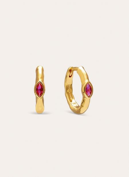 Orecchini a Cerchio Alma Rosé Placcati Oro