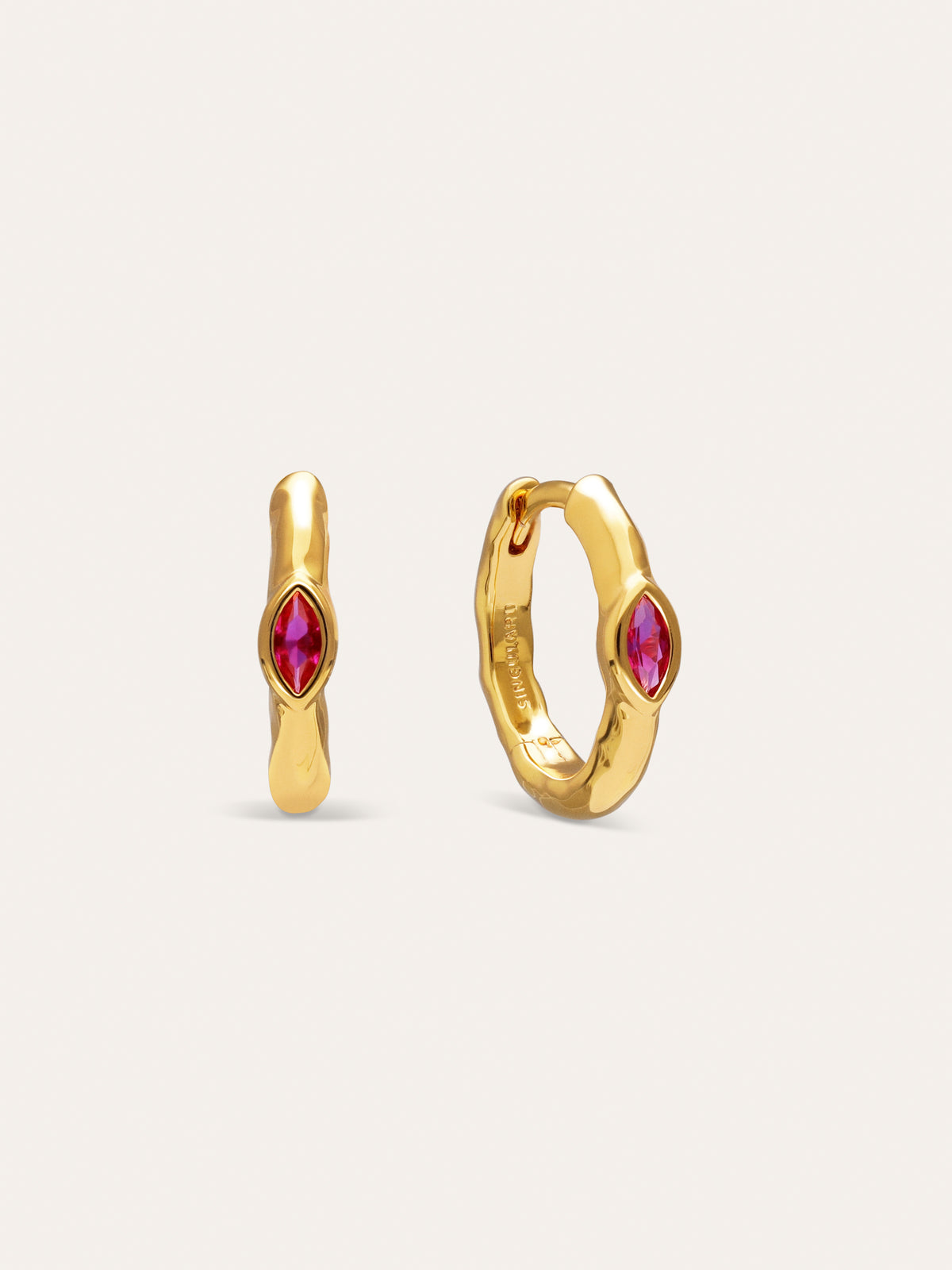 Orecchini a Cerchio Alma Rosé Placcati Oro