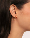 Pendientes Aro Amour Baño Oro - puesto en modelo