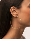 Pendientes Aro Ankara XL Acero Baño Oro