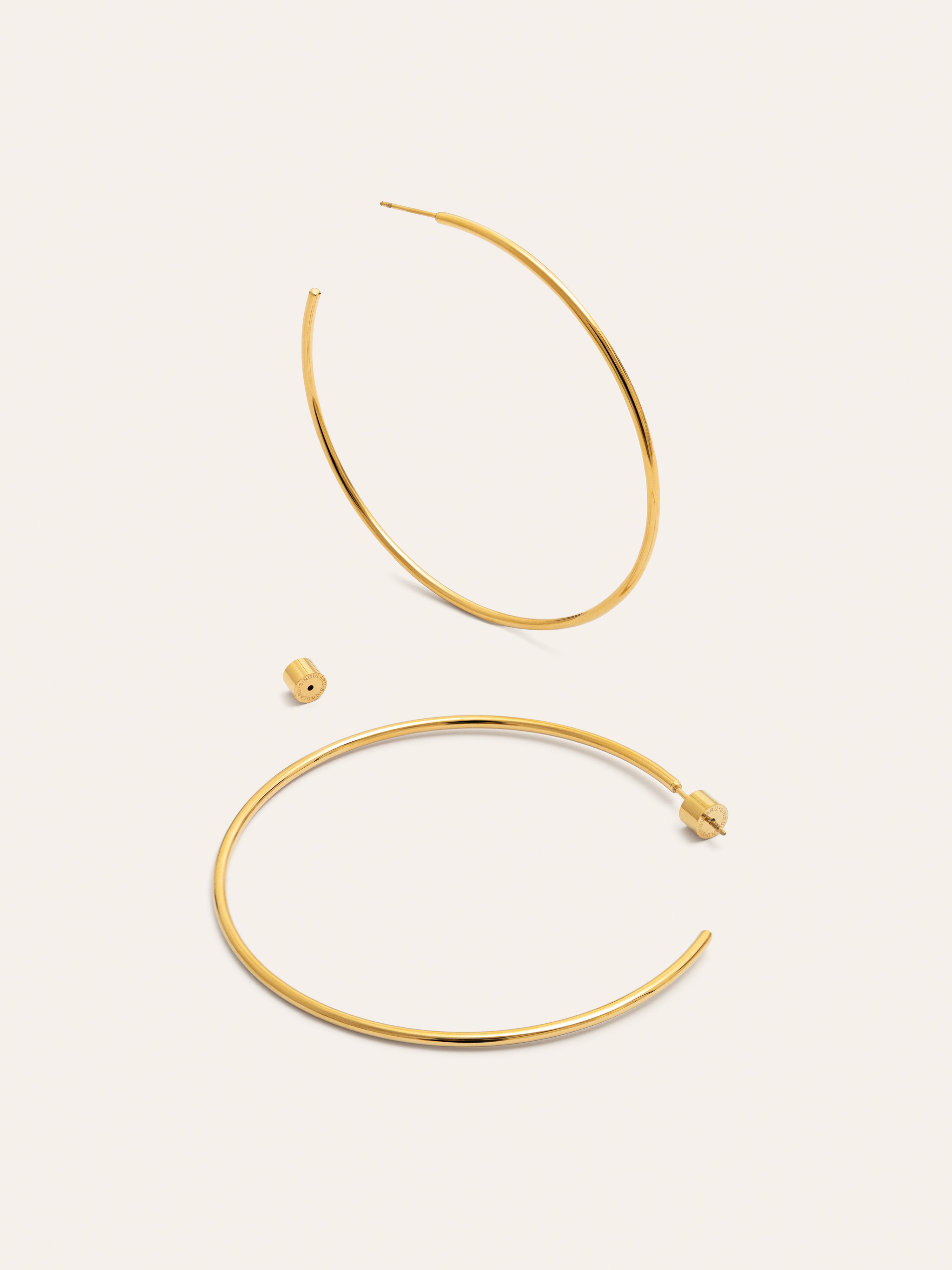 Pendientes Aro Ankara XL Acero Baño Oro