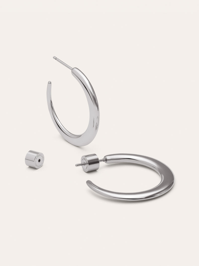 Boucles d'oreilles Créole Cenit Acier