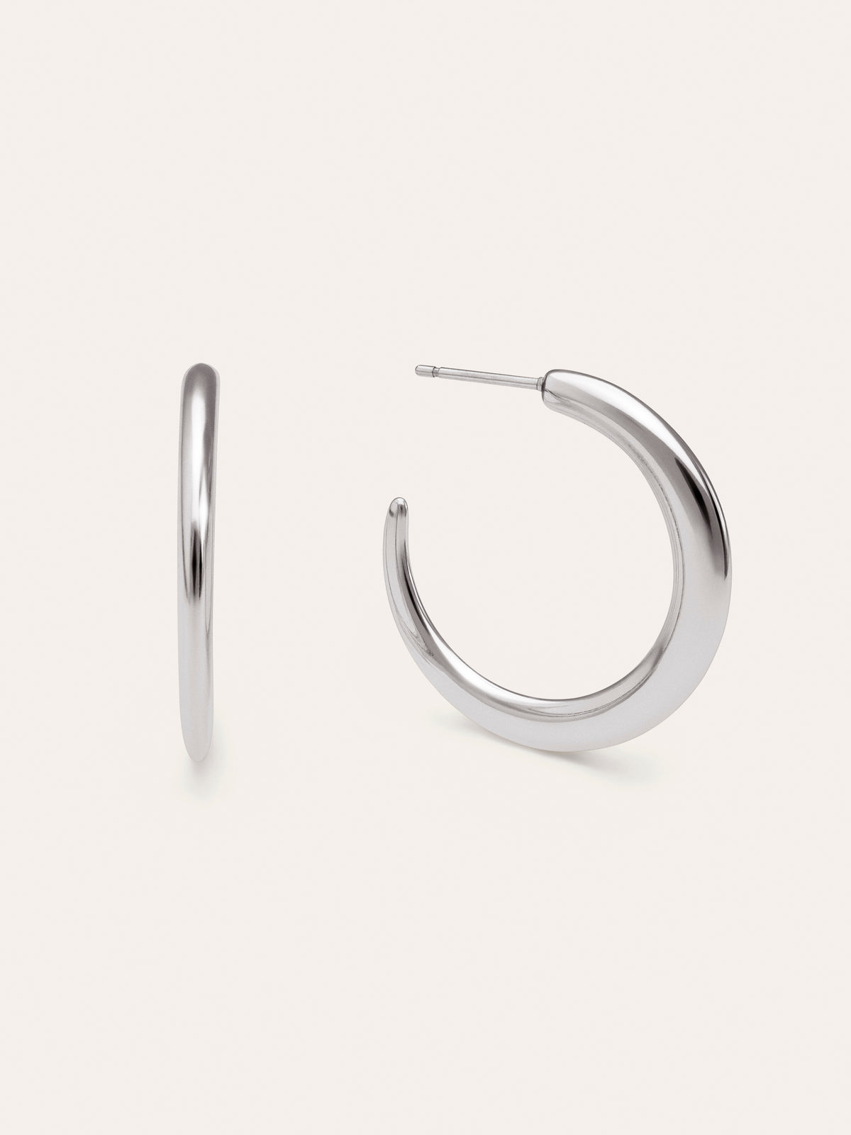 Boucles d'oreilles Créole Cenit Acier