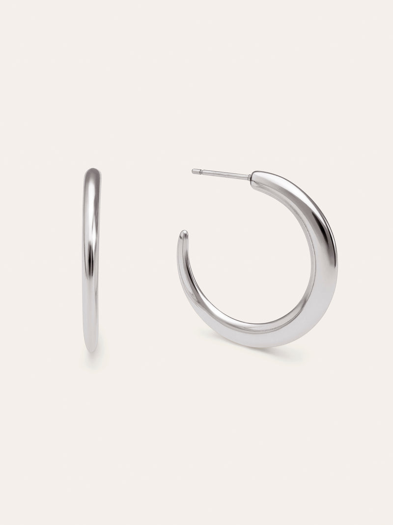 Boucles d'oreilles Créole Cenit Acier