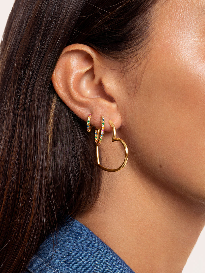 Colors Gold Hoop Earrings