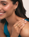 Anello Leonor Indaco Placcato Oro - vista 4