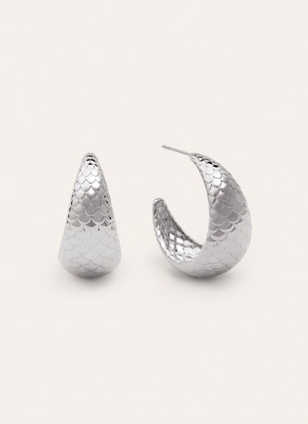 Mermaid Stainless Steel Gold Earrings