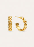 Sierpe Gold Plated Hoop Earrings