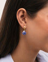 Boucles D’oreilles Créoles Santorini Stone Plaqué Or
