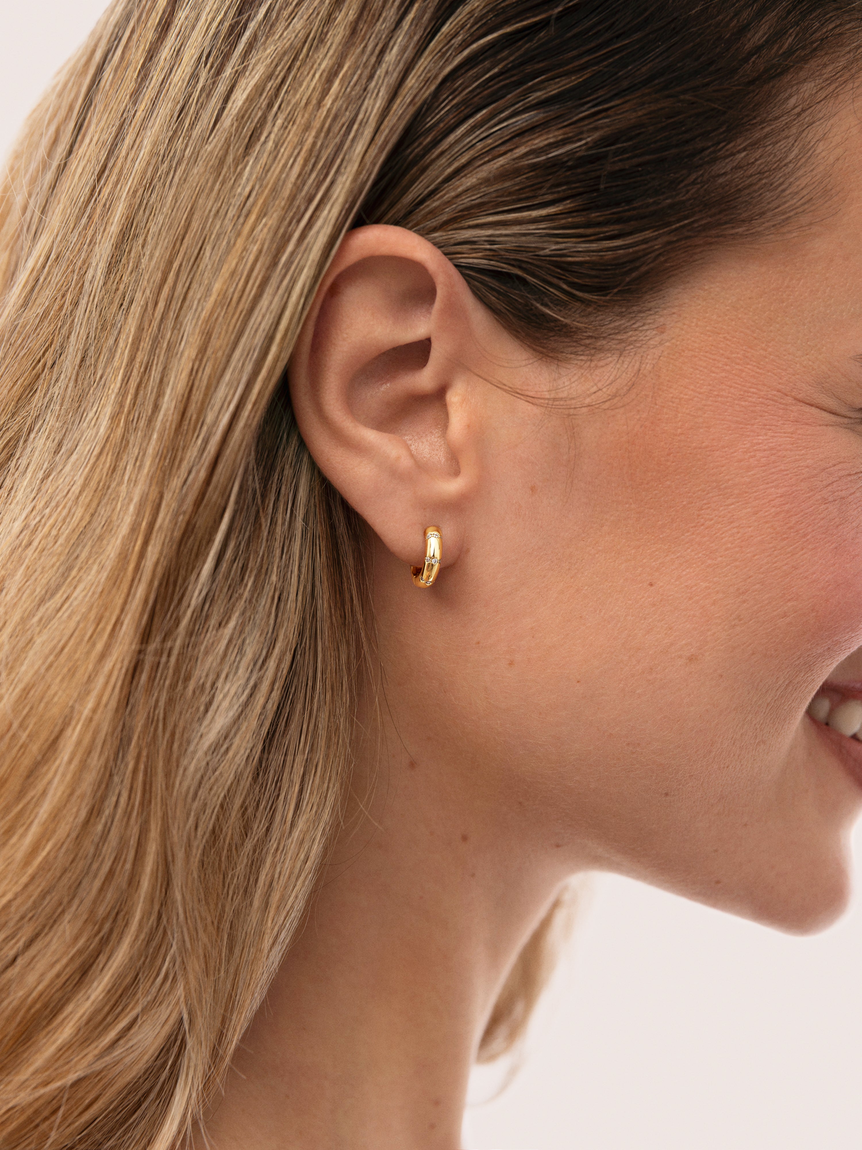 Starla Sparks S Gold Hoop Earrings
