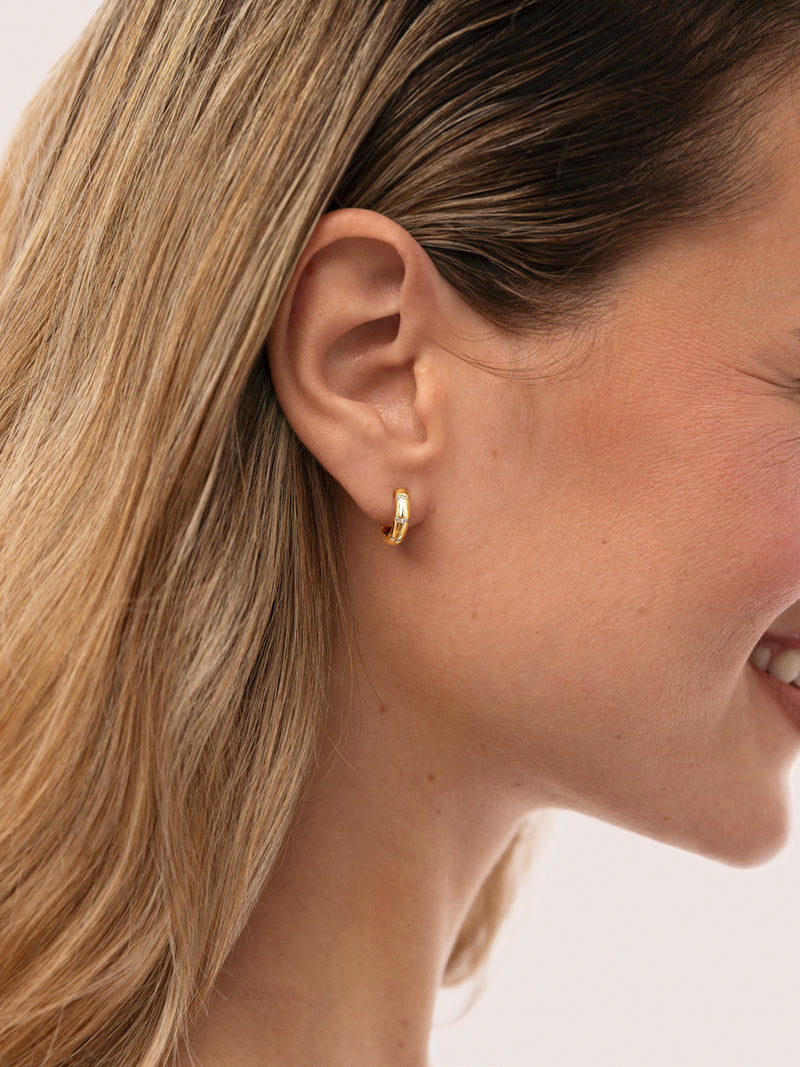 Starla Sparks S Gold Hoop Earrings