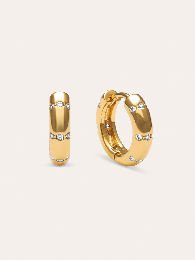 Starla Sparks S Gold Hoop Earrings