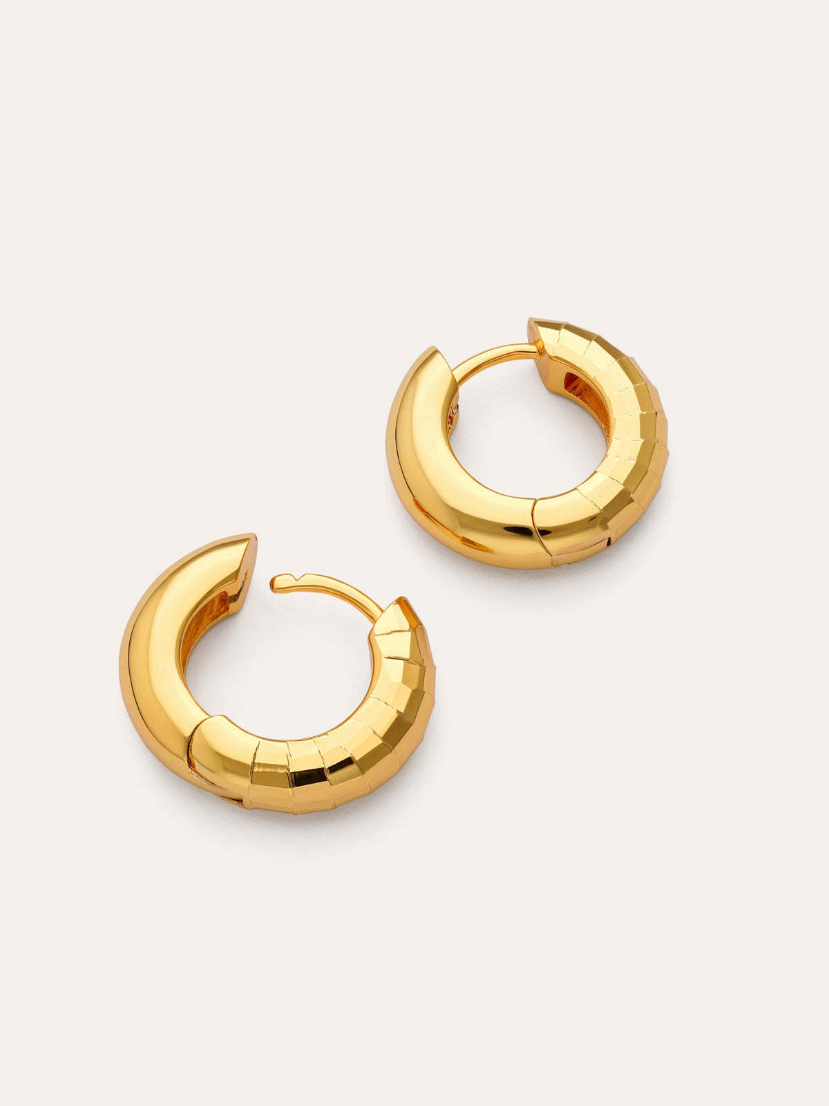 Imagen detalle de Brincos de Argola Serpenta Banho de Ouro