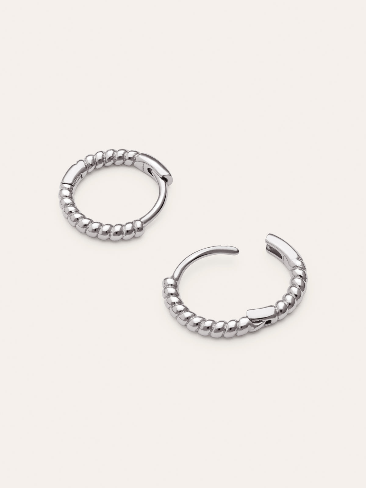 Imagen detalle de Creolen-Ohrringe Twist Stahl