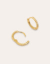 Twist Gold Hoop Earrings